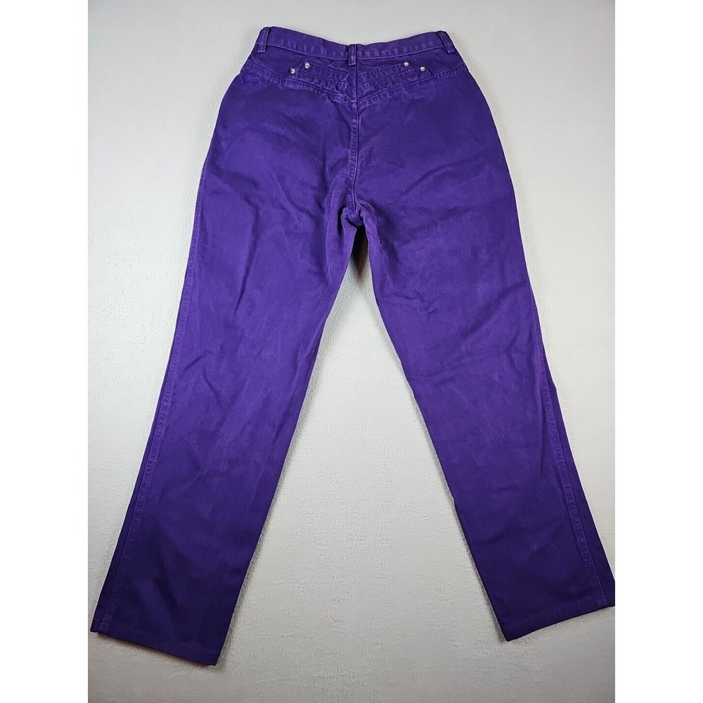 Roper Women's 13/14 28x29 Western Bareback Jeans Purple High Rise Mom Cowgirl - Picture 11 of 15